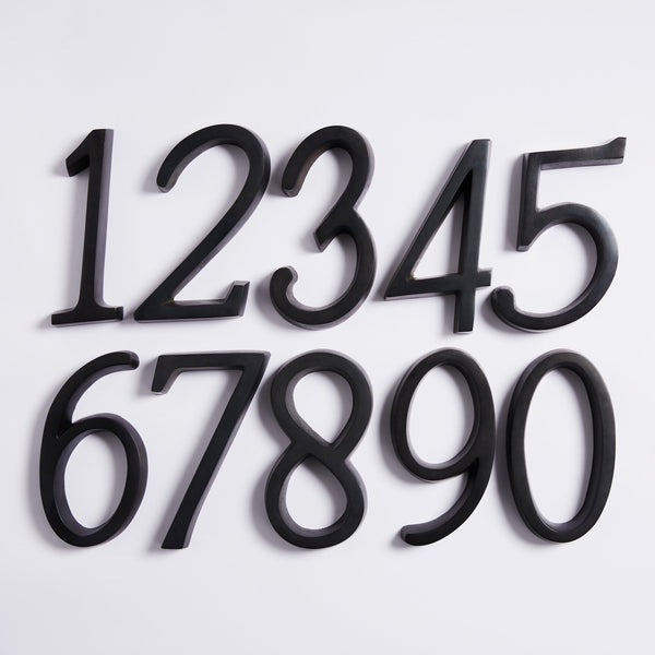 Large House Number - Scorched Black:Hepburn Hardware