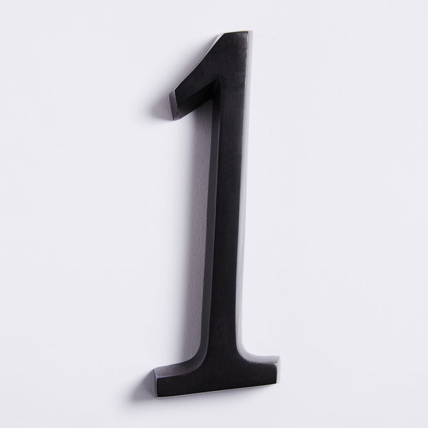 Large House Number - Scorched Black:Hepburn Hardware