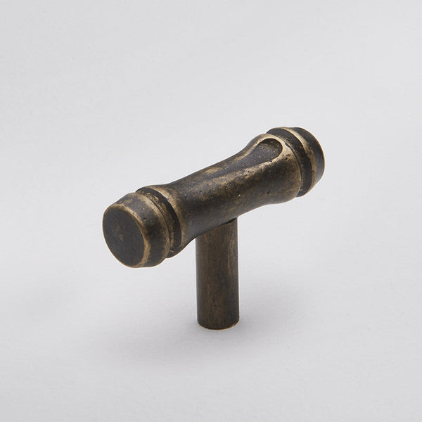 Bamboo T-Bar - Antique Brass:Antique Brass:Hepburn Hardware