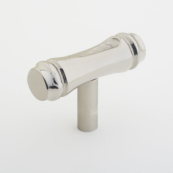 Bamboo T-Bar - Polished Nickel:Polished Nickel:Hepburn Hardware