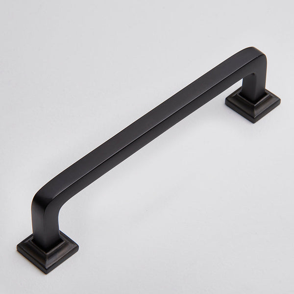 Bronte Handle - Blackest Black:110mm:Hepburn Hardware