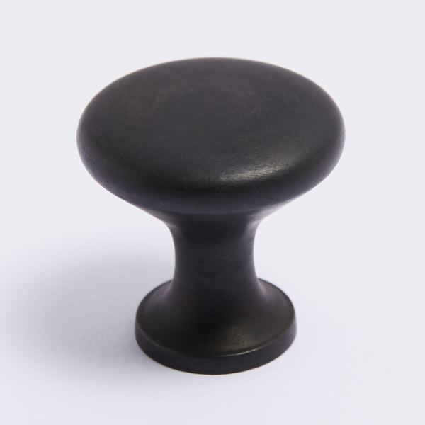 Ascot Knob - Scorched Black:Large:Hepburn Hardware