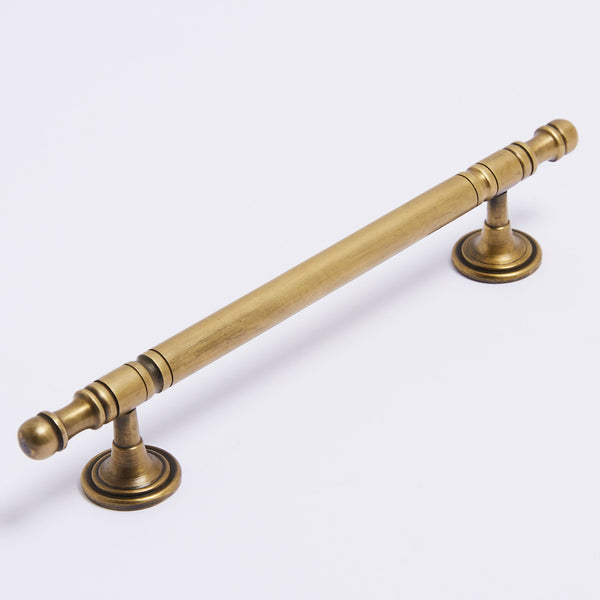 Kew Handle - Acid Washed Brass:128mm:Hepburn Hardware