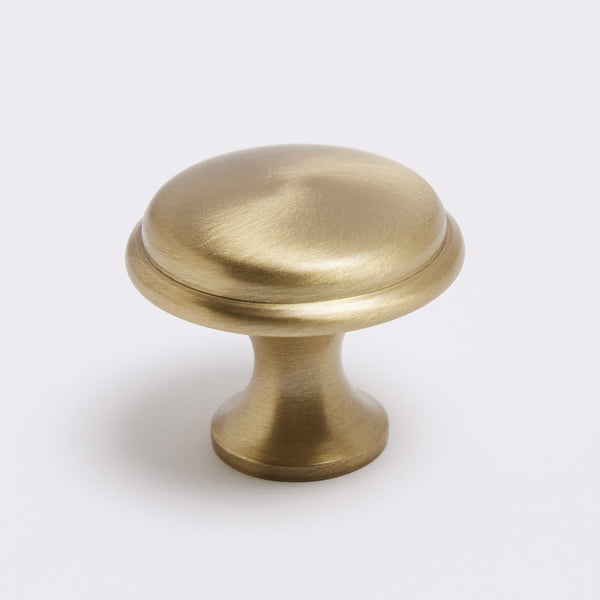 Halifax Knob - Burnished Brass:Burnished Brass:Hepburn Hardware