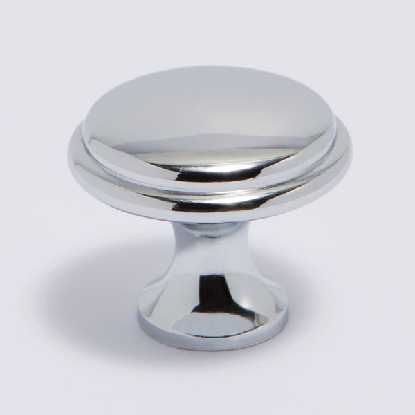 Halifax Knob - Polished Chrome:Polished Chrome:Hepburn Hardware
