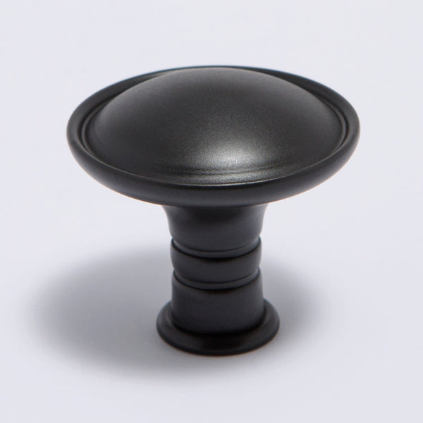Sydney Knob - Blackest Black:Blackest Black:Hepburn Hardware