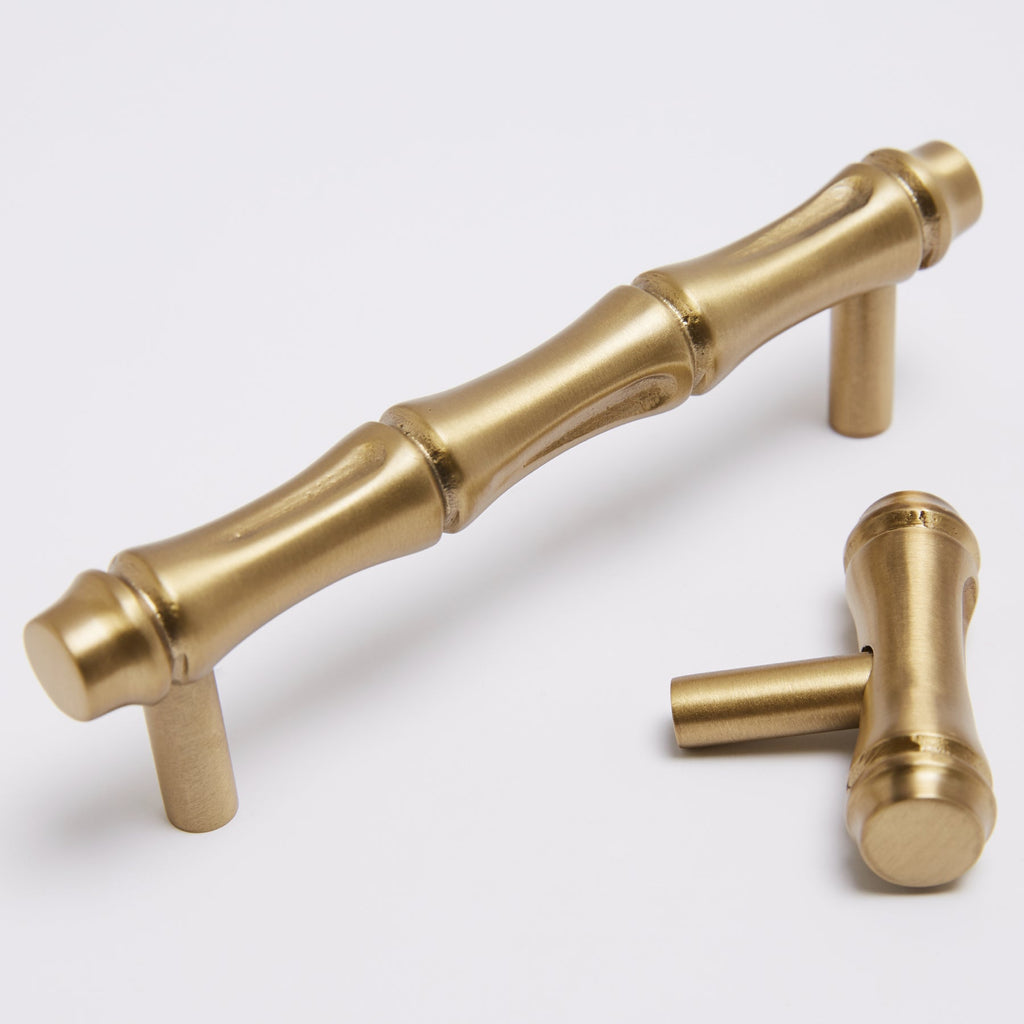 Bamboo T-Bar - Burnished Brass:Hepburn Hardware