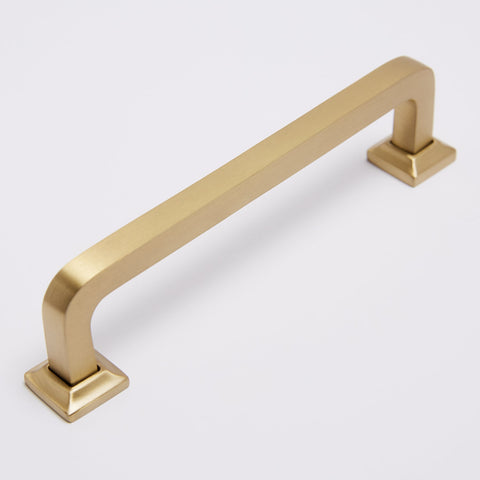 Bronte Handle - Burnished Brass:145mm:Hepburn Hardware