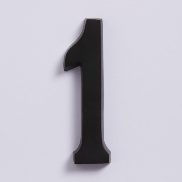 Small House Numbers - Scorched Black:1:Hepburn Hardware