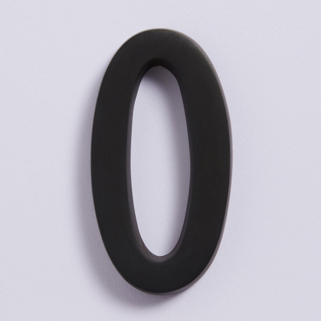 Small House Numbers - Scorched Black:0:Hepburn Hardware