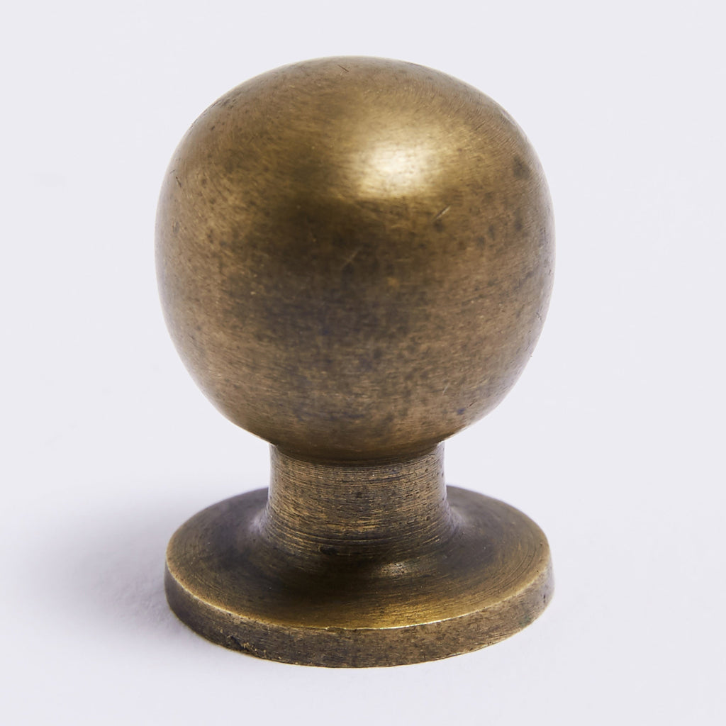Surrey Knob - Acid Washed Brass:Small:Hepburn Hardware