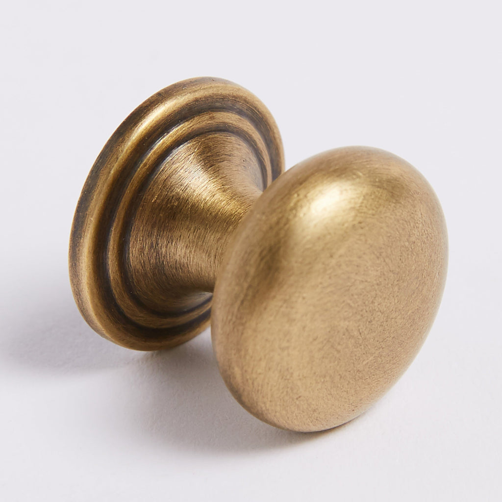 Kew Knob - Acid Washed Brass:Hepburn Hardware